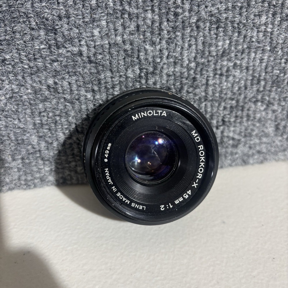 Minolta MD Rokkor-X 45mm f2 "Pancake" Lens, Manual Focus